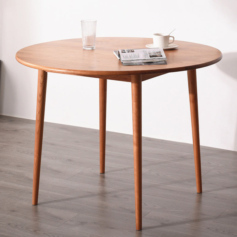 Table à manger à double piédestal en bois massif simplicité
