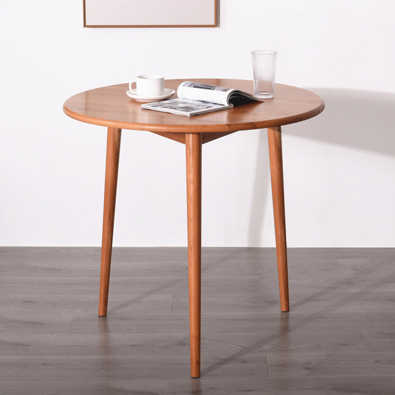 Table à manger à double piédestal en bois massif simplicité