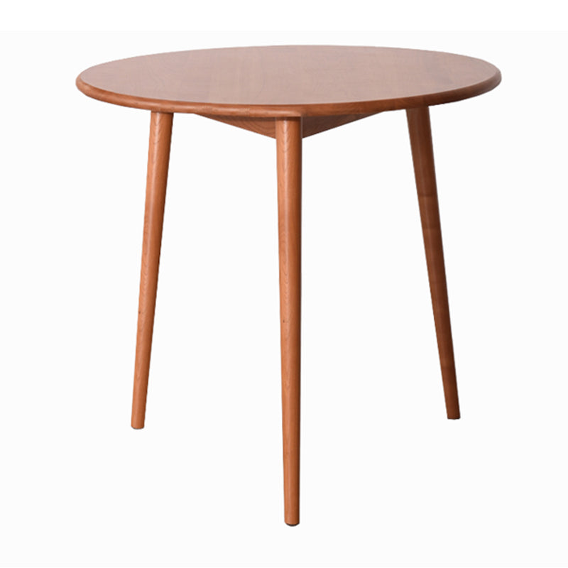 Table à manger à double piédestal en bois massif simplicité
