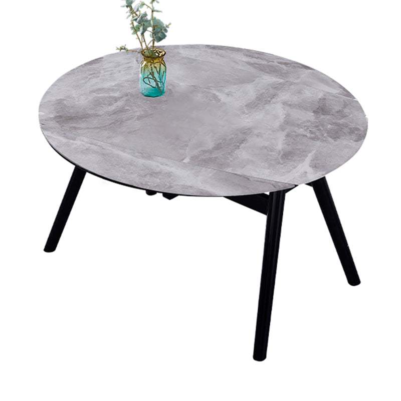 Moderne stijl gesinterde stenen eettafel ronde tafel met 4 poten voor thuis