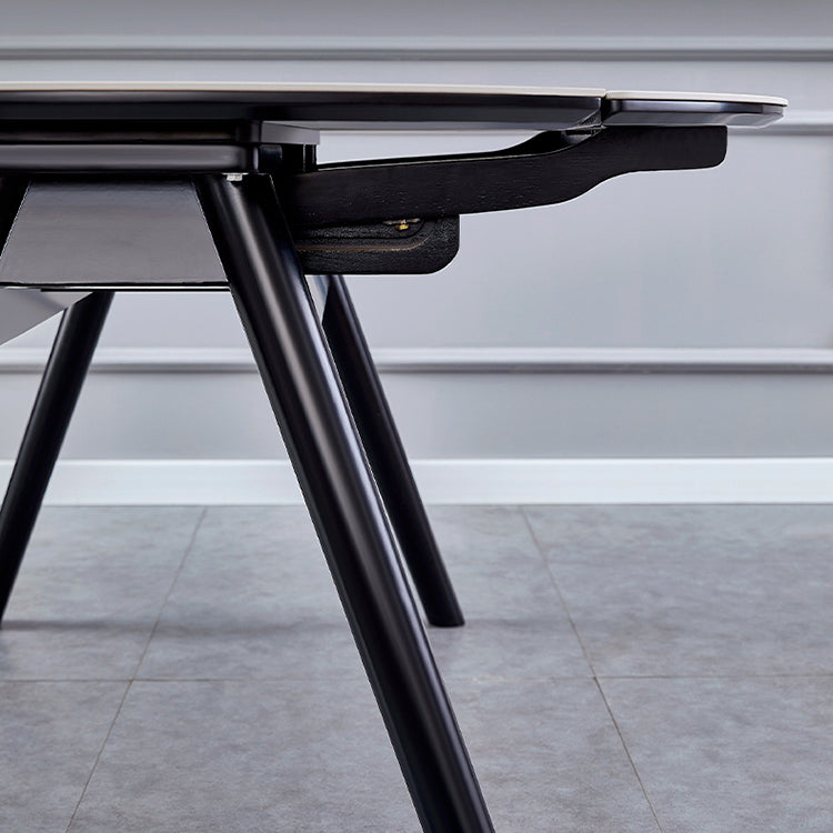 Moderne stijl gesinterde stenen eettafel ronde tafel met 4 poten voor thuis