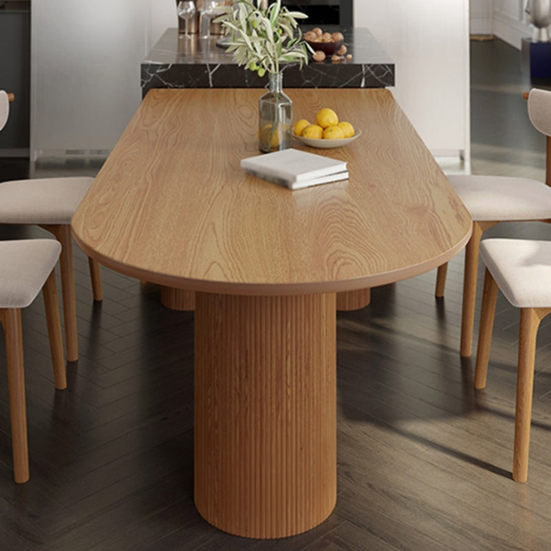 Mesa de comedor de estilo moderno colección de comedor de madera maciza de pino para interiores