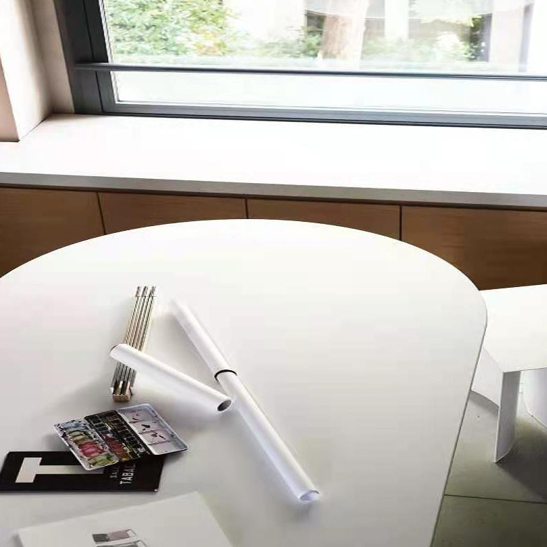 Ovale Kiefer Massivholz Tisch Doppelte Sockel Heimküche Abendessen Möbel