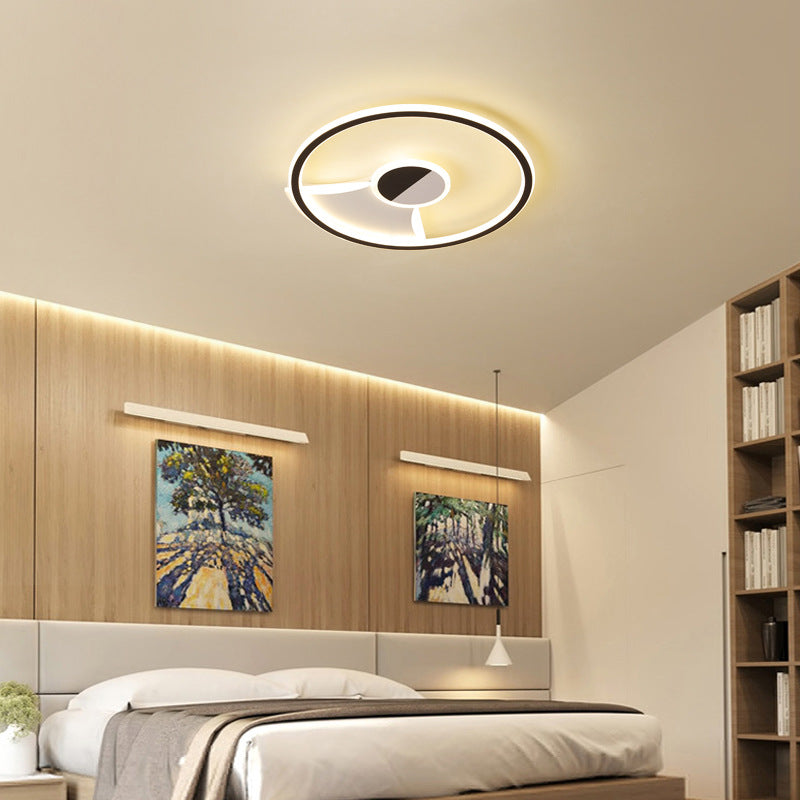 Modern Wit/Warm Flush Mount Lighting Acryl 16 "/19.5" /23.5 "Flush Mount Lights in Black