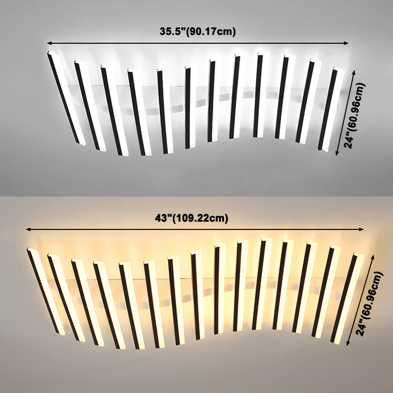 Modern Flush Mount Chandelier Linear Flush Mount Lighting Flush Mount Ceiling Lights
