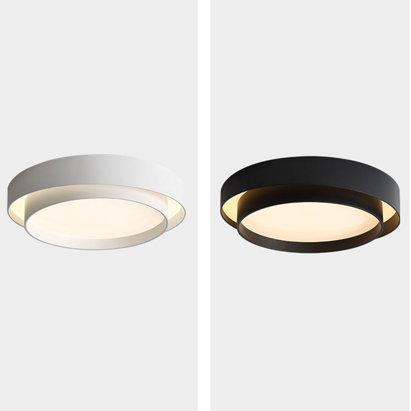 Smeedijzeren LED-plafondlamp in moderne, beknopte stijl Acryl ronde inbouwmontage voor slaapkamer
