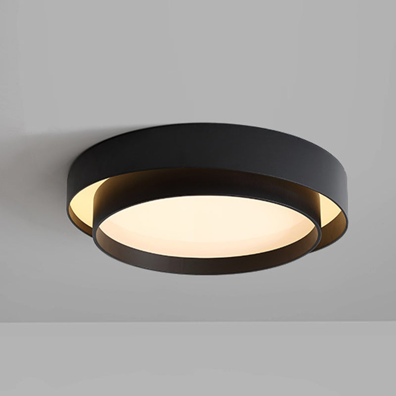 Smeedijzeren LED-plafondlamp in moderne, beknopte stijl Acryl ronde inbouwmontage voor slaapkamer