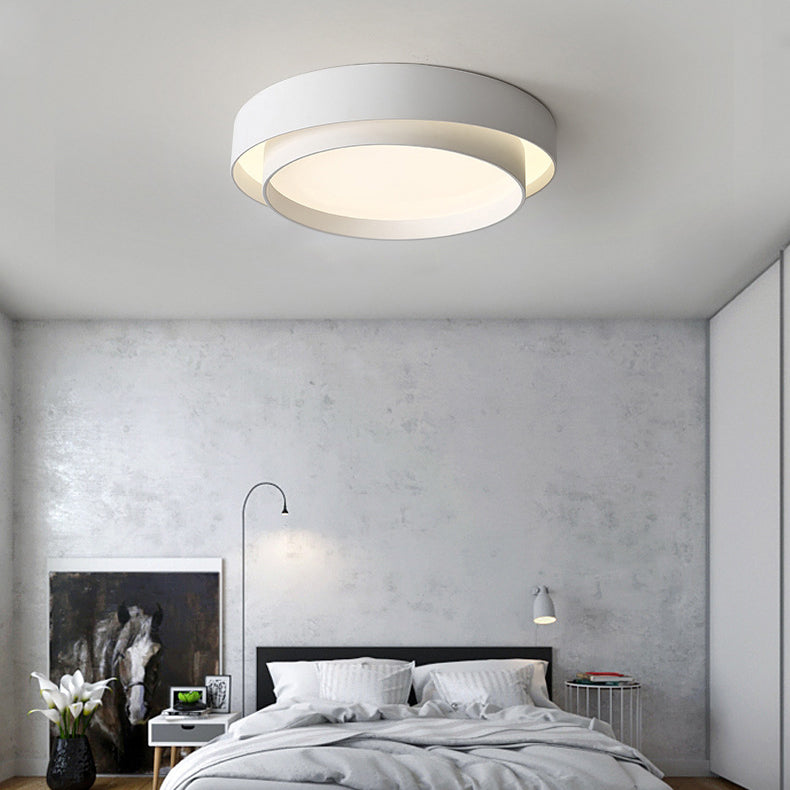 Smeedijzeren LED-plafondlamp in moderne, beknopte stijl Acryl ronde inbouwmontage voor slaapkamer