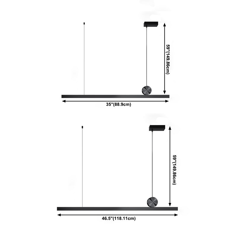 Luce di lusso Nordic Simple Slease LED LED Isola sospesa Luce a ciondolo per sala da pranzo