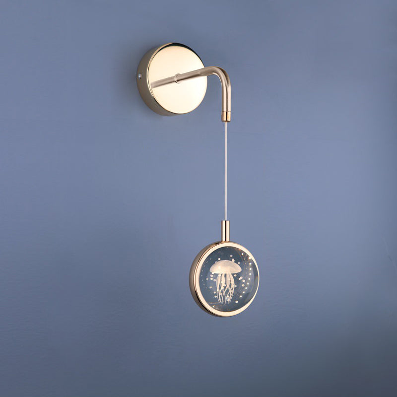 Lámpara de pared de cristal de 1 luces de 1 luces para la luz de 1 luz para la sala de estar de 1 luces para sala de estar