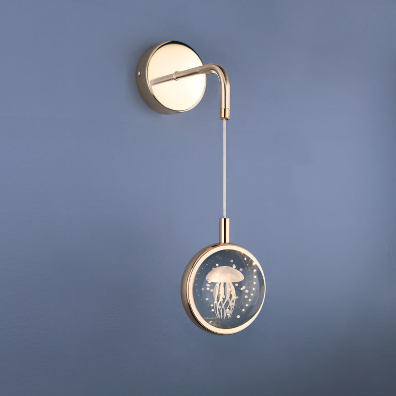 Lámpara de pared de cristal de 1 luces de 1 luces para la luz de 1 luz para la sala de estar de 1 luces para sala de estar