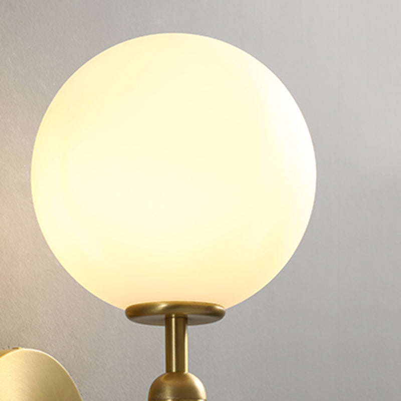 Nordic Modern Copper Wall Light Fixture Armed Sconce Light for Living Room