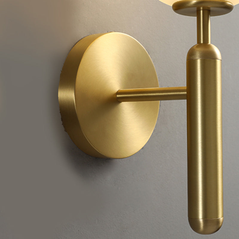 Nordic Modern Copper Wall Light Fixture Armed Sconce Light for Living Room