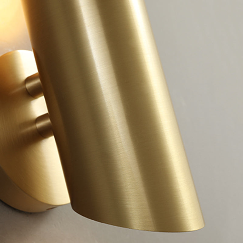 Nordic Modern Copper Wall Light Fixture Armed Sconce Light for Living Room