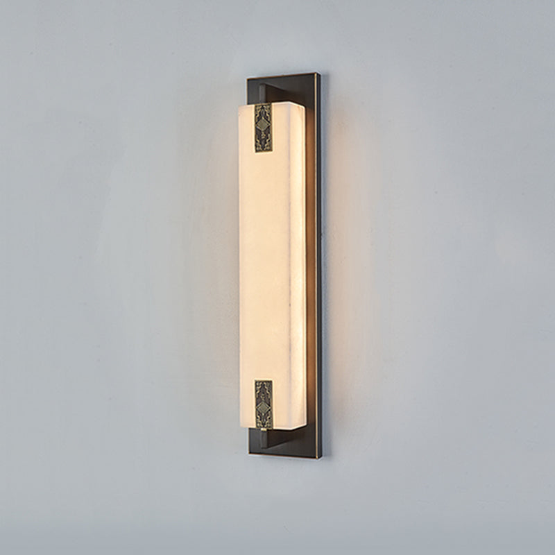 Lampade a parete rettangolari in metallo a 1 campo moderno lampada a monte per soggiorno