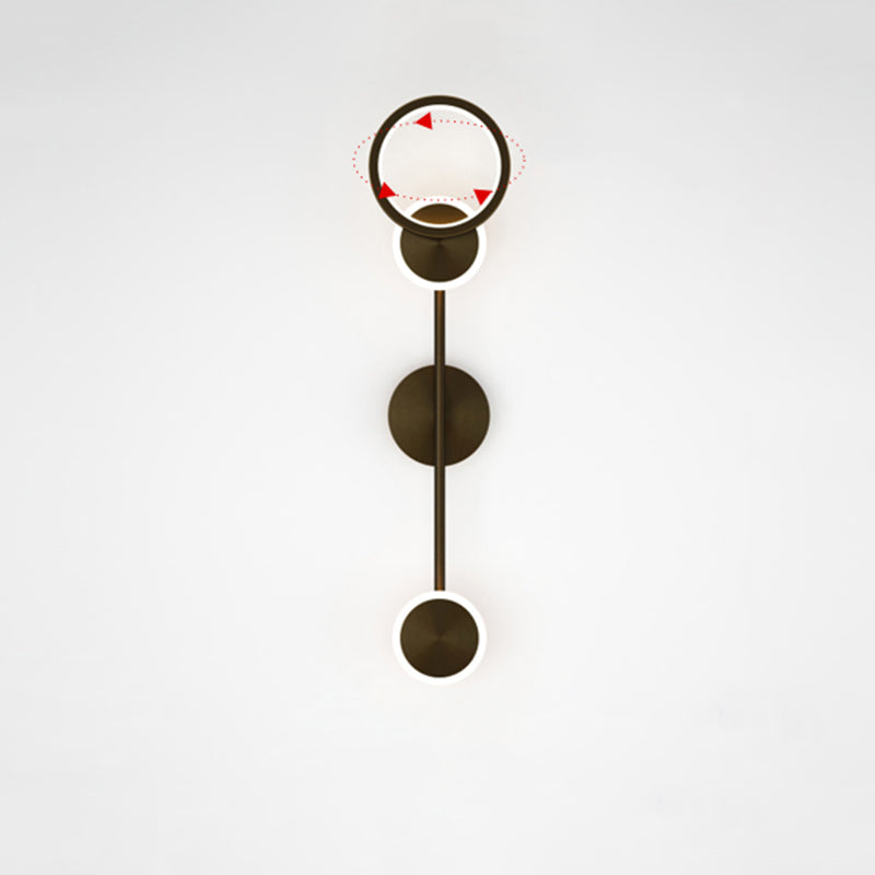 1-Light Modern Nordic Wall Lights Copper Wall Mounted Lamps for Bedroom