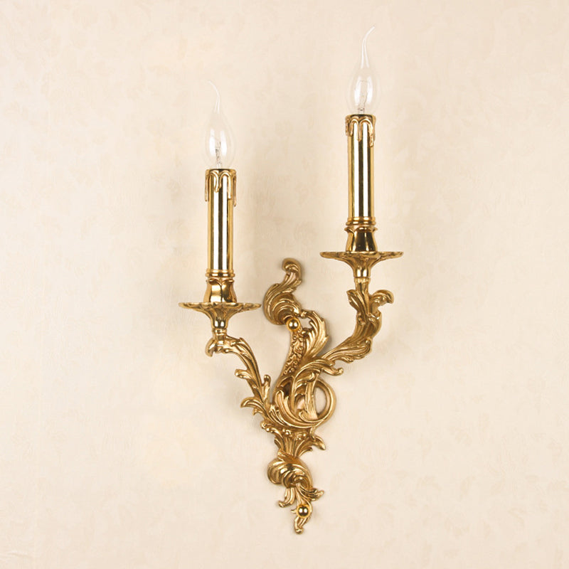 Red Copper Contemporary Sconce Light Fixtures Metal Wall Lamp Sconce for Bedroom