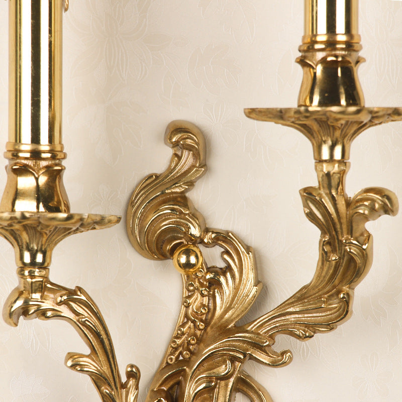 Red Copper Contemporary Sconce Light Fixtures Metal Wall Lamp Sconce for Bedroom