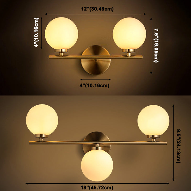 Nordic Modern Metal Wall Mounted Lighting Gold Wall Sconce for Bedroom