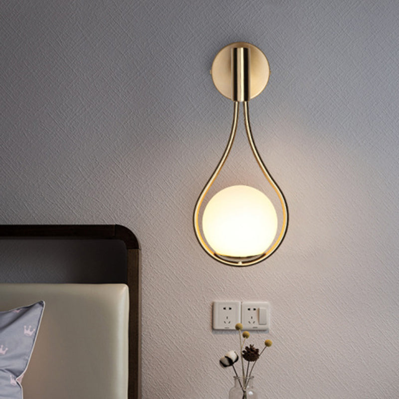 Global Gold Wall-Mounted Light Metal Wall Light Sconces for Living Room