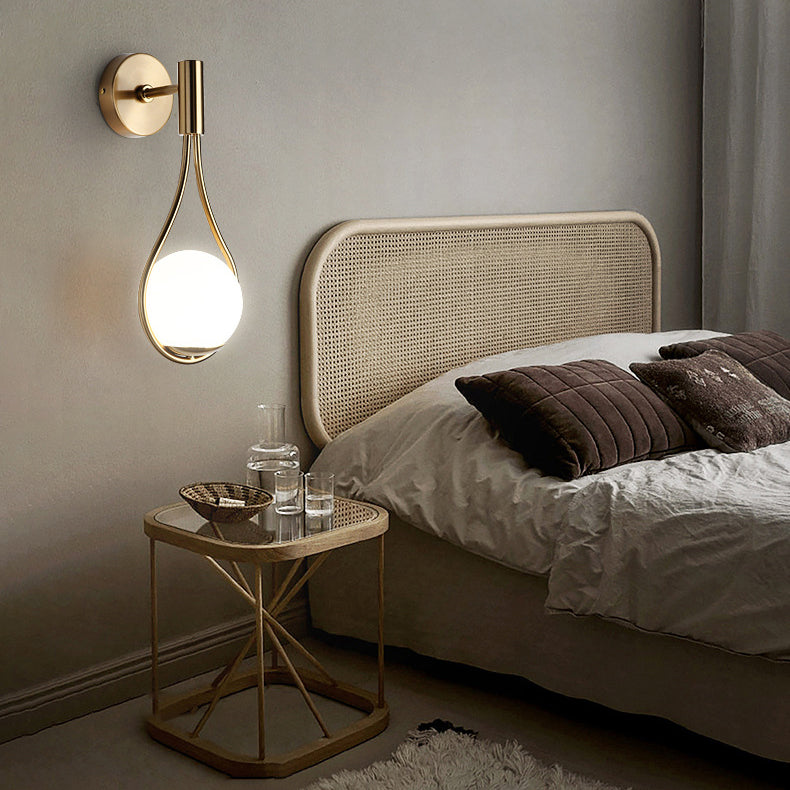 Global Gold Wall-Mounted Light Metal Wall Light Sconces for Living Room