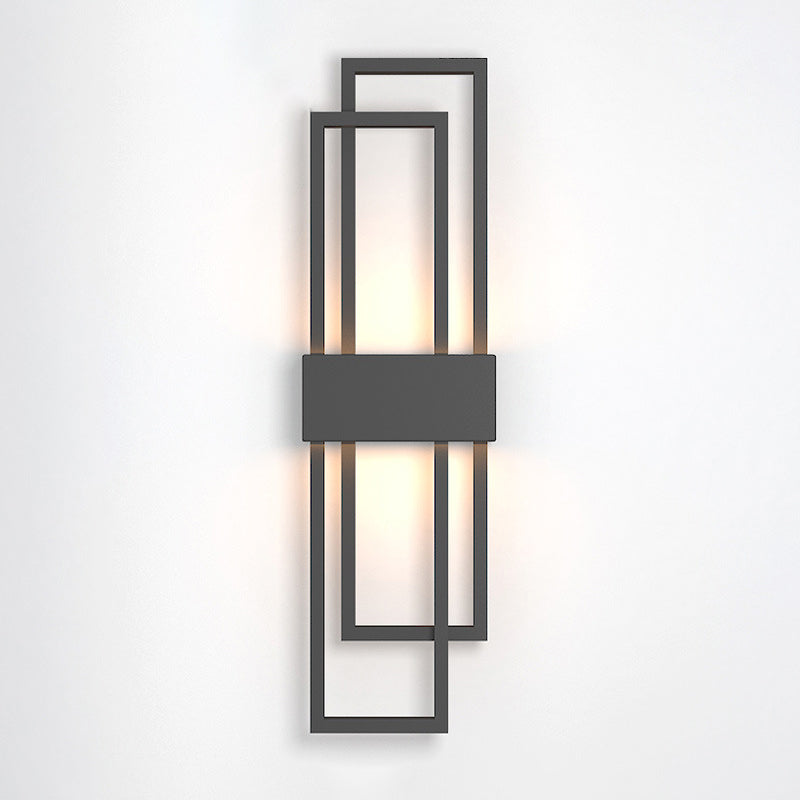 Luci di applique a parete lineare Modern Wall Lamp Metal 1 Light Sconce Lights Fishestures