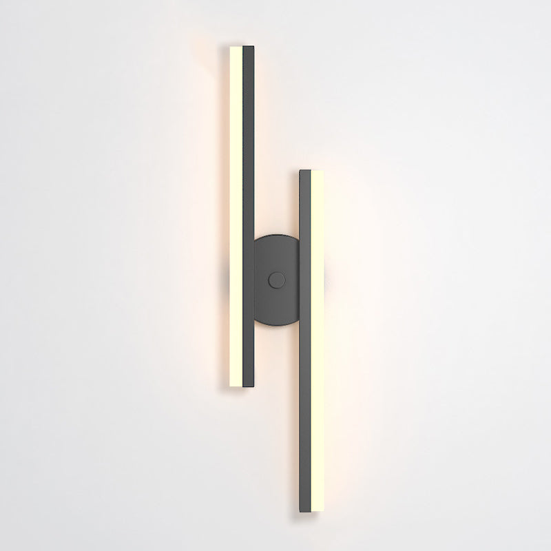 Luci di applique a parete lineare Modern Wall Lamp Metal 1 Light Sconce Lights Fishestures