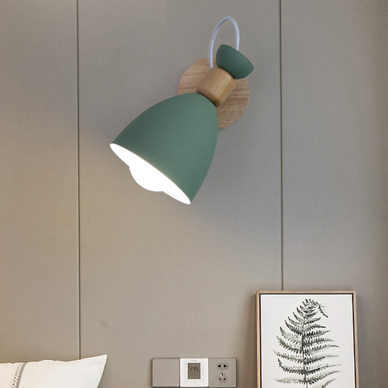 Moderne lampade a forma di macaron metallo 1 fluide con applique leggeri