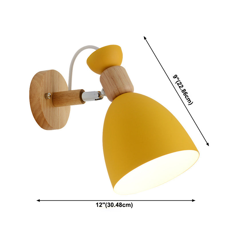 Moderne lampade a forma di macaron metallo 1 fluide con applique leggeri