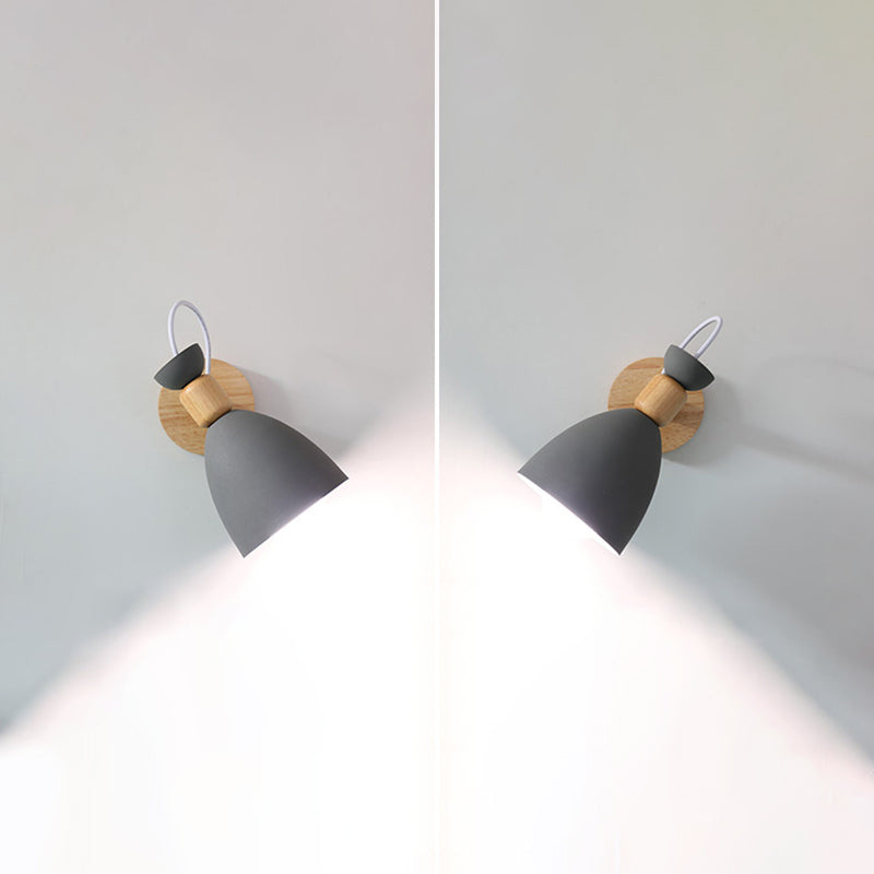 Moderne lampade a forma di macaron metallo 1 fluide con applique leggeri