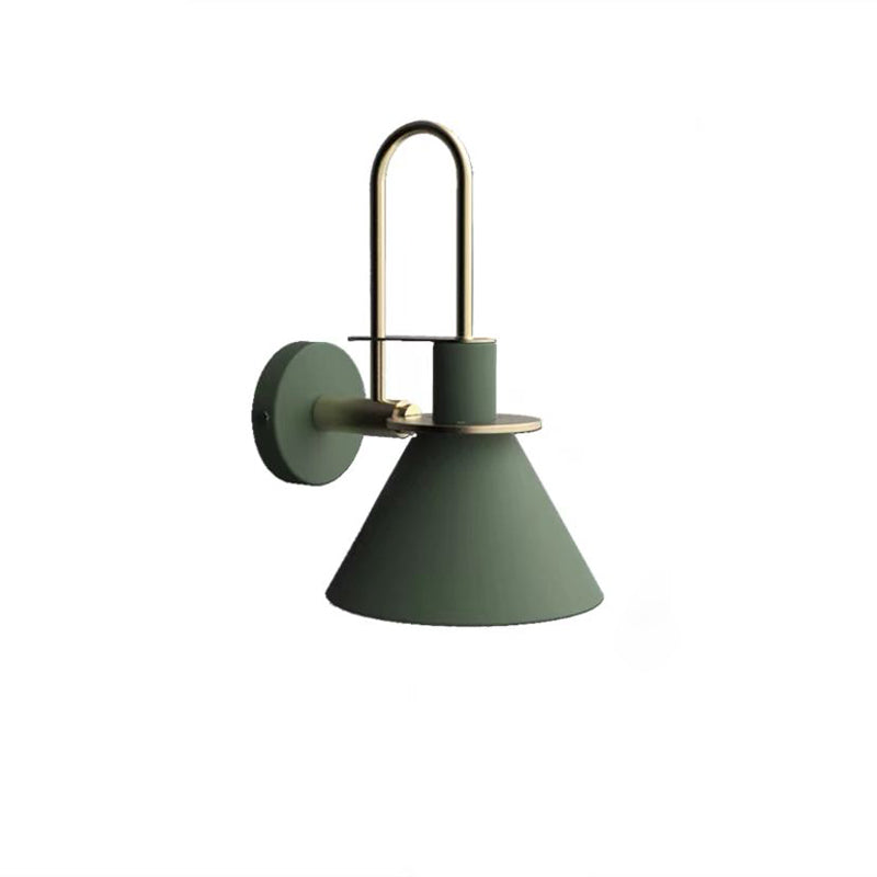 Flared Wall Sconce Lighting Modern Style Metal 1 Head Wall Mounted Light Fixture