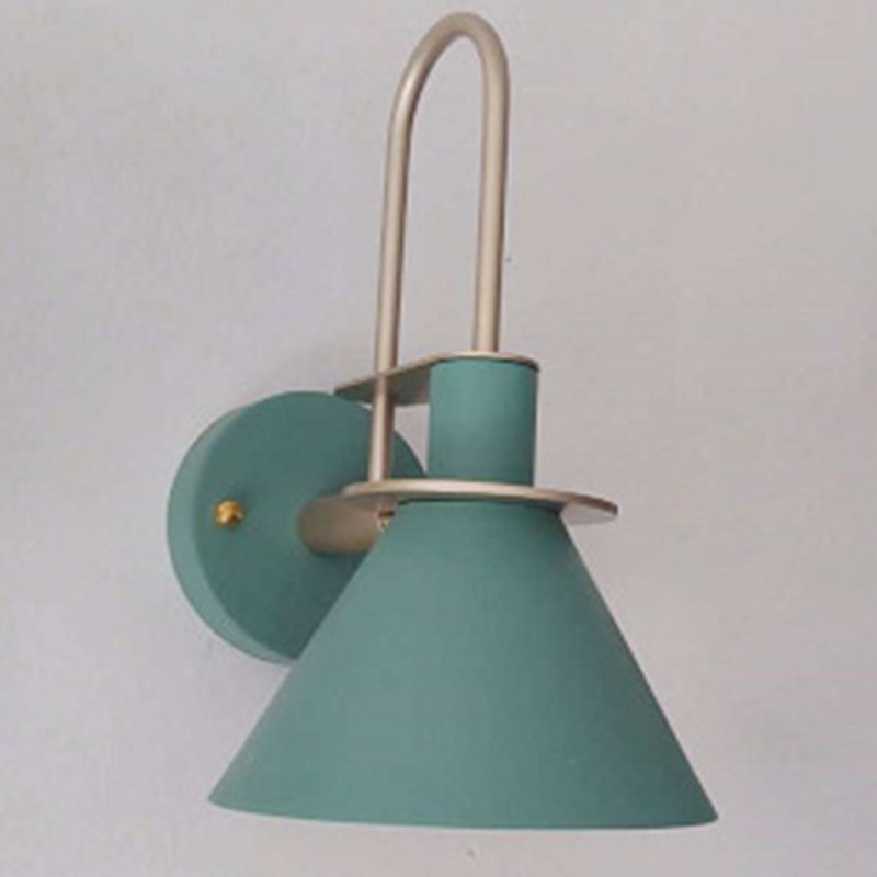 Flared Wall Sconce Lighting Modern Style Metal 1 Head Wall Mounted Light Fixture