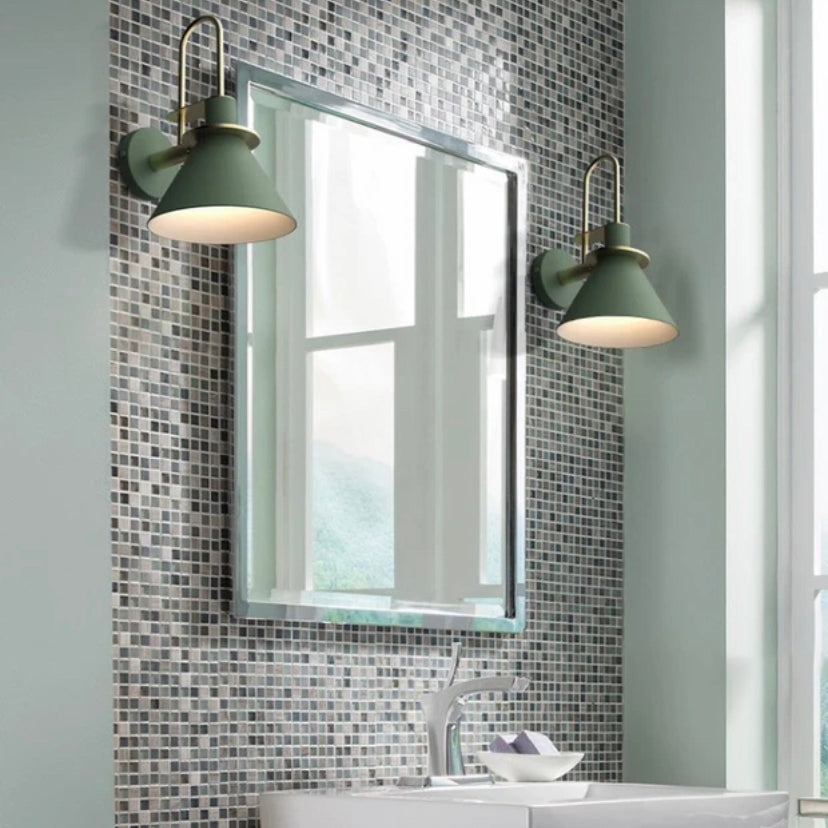 Flared Wall Sconce Lighting Modern Style Metal 1 Head Wall Mounted Light Fixture