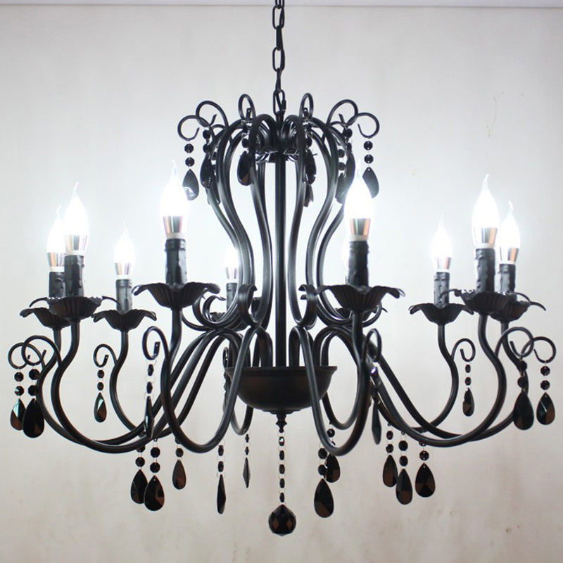 Traditional Hanging Pendant Lights Crystal Hanging Lamps for Living Room