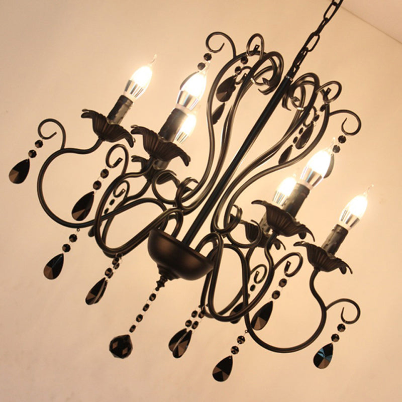 Traditional Hanging Pendant Lights Crystal Hanging Lamps for Living Room