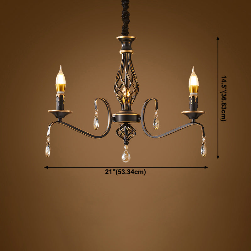 Metaalhangende hanglampen Traditionele hangende lampen voor woonkamer