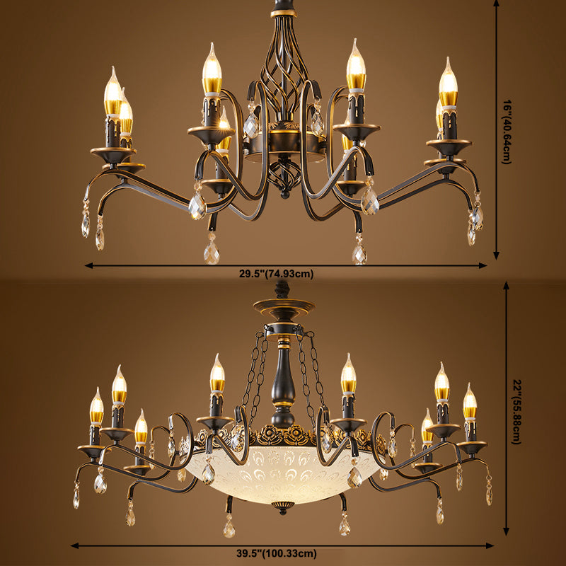 Metaalhangende hanglampen Traditionele hangende lampen voor woonkamer
