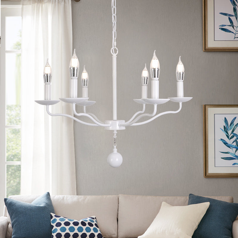 Traditional Metal Pendant Light Sputnik Cylinder Ceiling Light for Dining Room