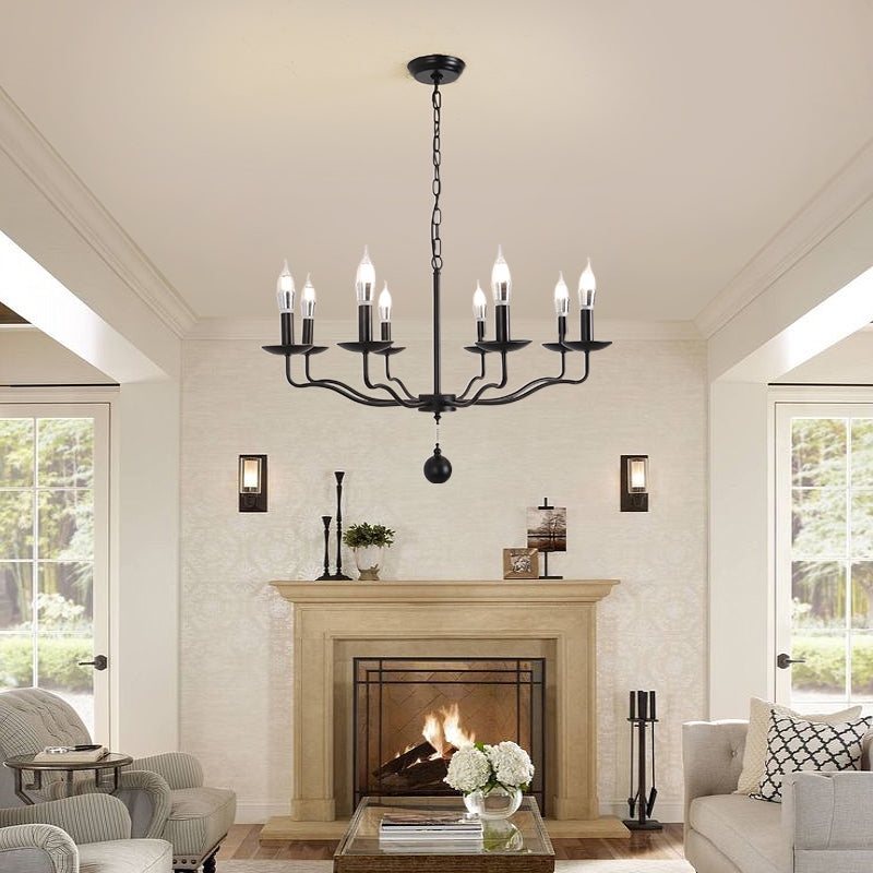 Traditional Metal Pendant Light Sputnik Cylinder Ceiling Light for Dining Room