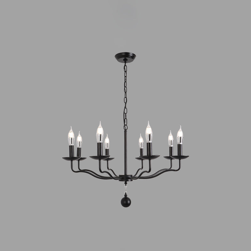 Traditional Metal Pendant Light Sputnik Cylinder Ceiling Light for Dining Room