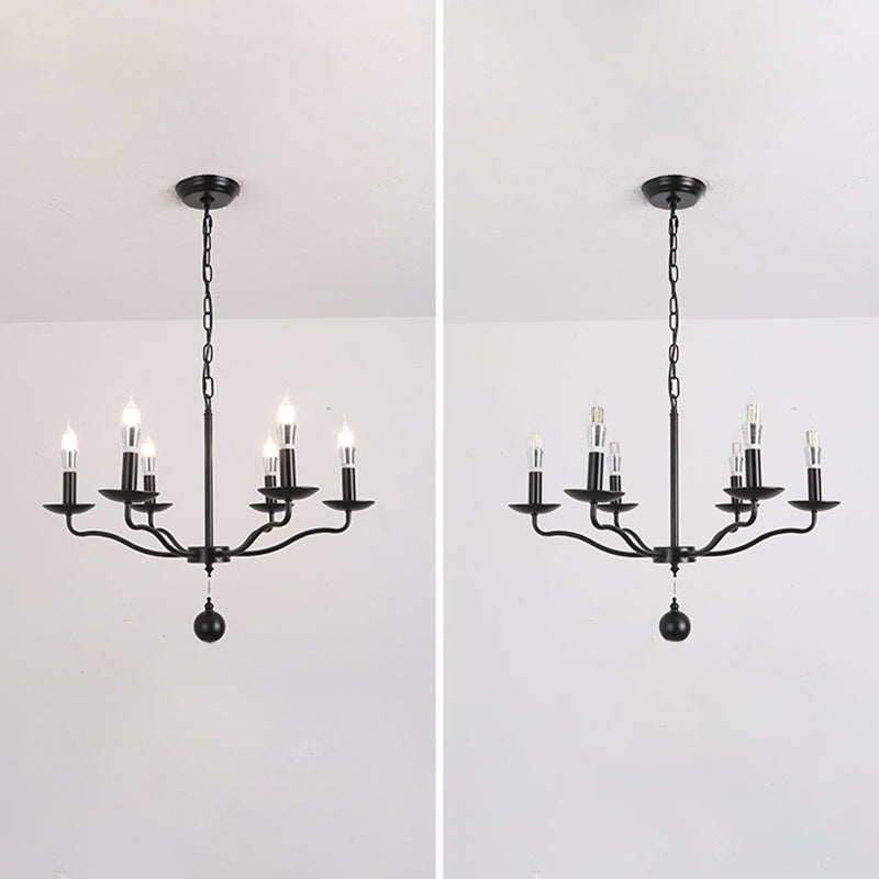 Traditional Metal Pendant Light Sputnik Cylinder Ceiling Light for Dining Room