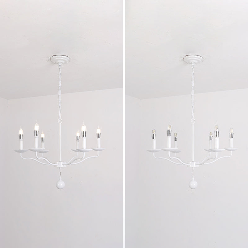 Traditional Metal Pendant Light Sputnik Cylinder Ceiling Light for Dining Room