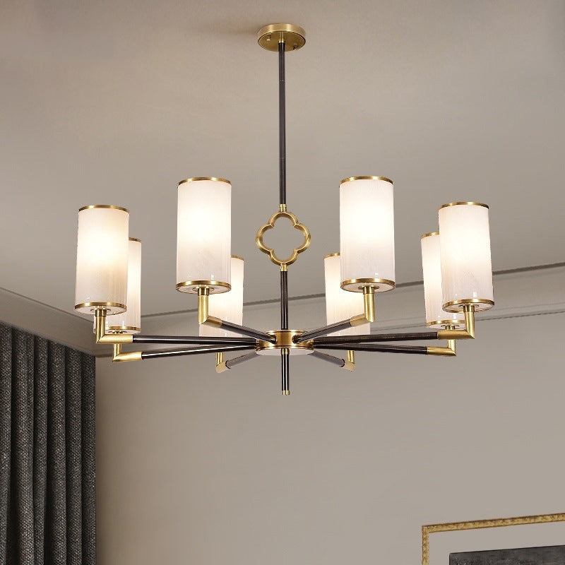 Luces colgantes colgantes de cilindros modernos de vidrio colgante moderno