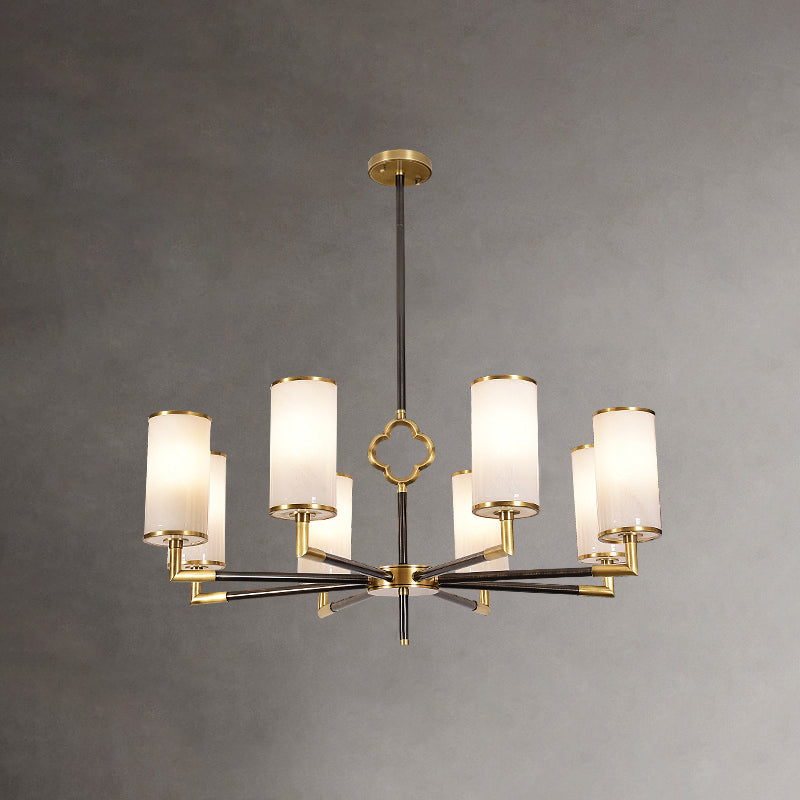 Luces colgantes colgantes de cilindros modernos de vidrio colgante moderno