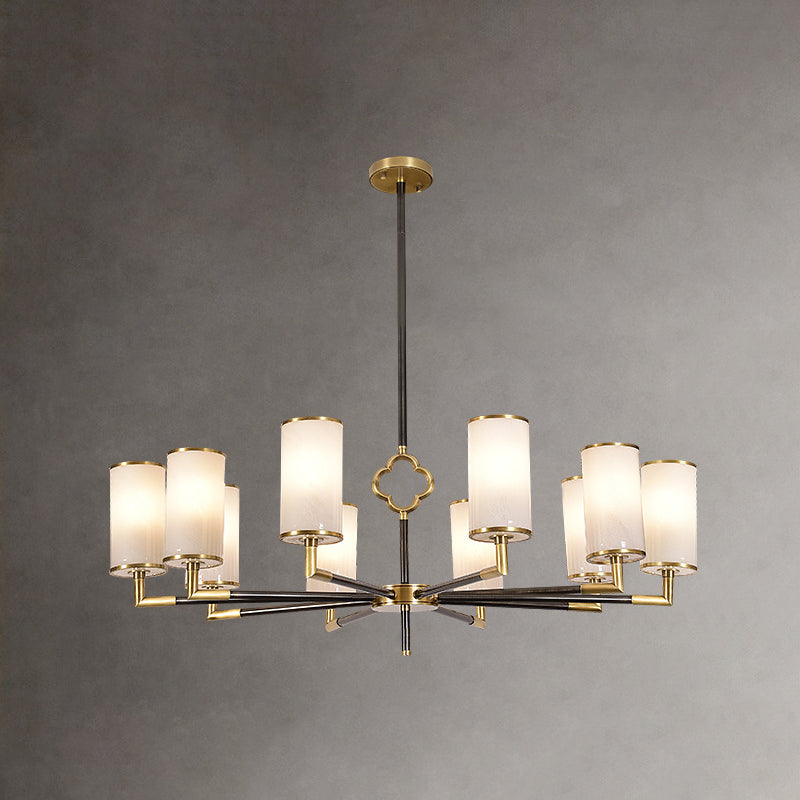 Luces colgantes colgantes de cilindros modernos de vidrio colgante moderno