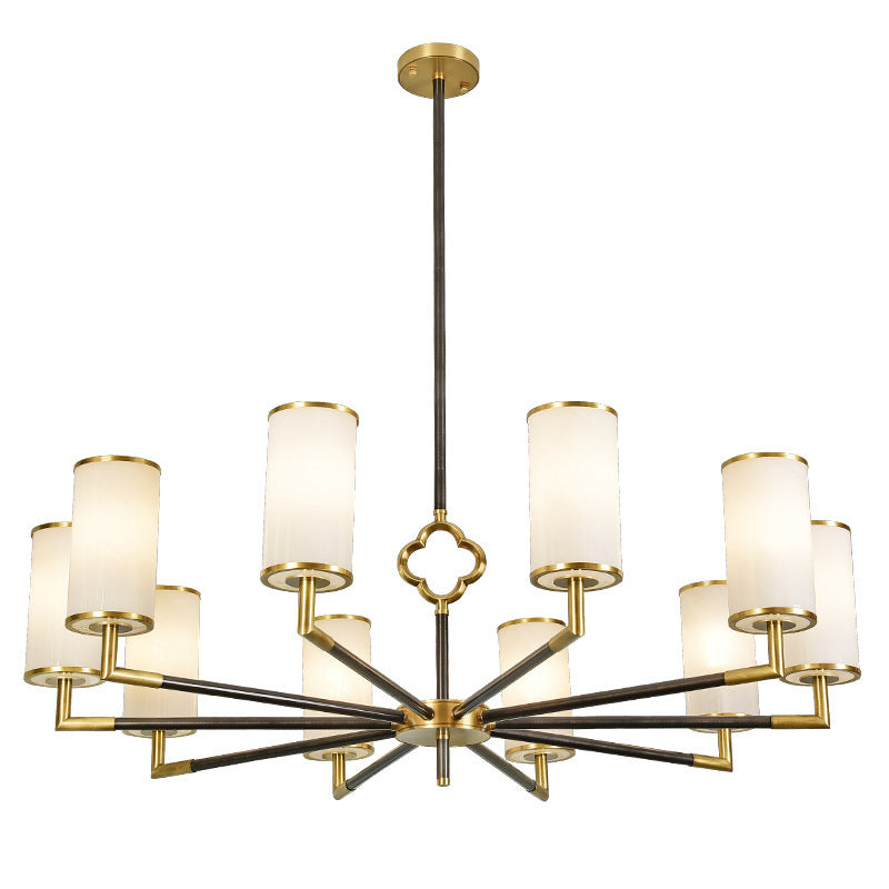 Luces colgantes colgantes de cilindros modernos de vidrio colgante moderno