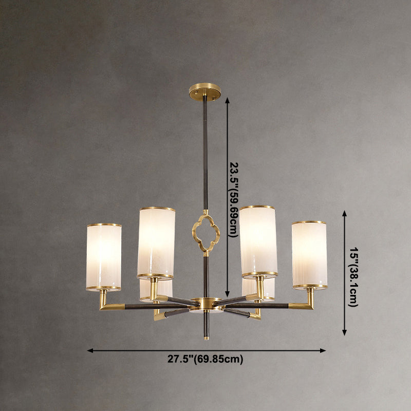 Luces colgantes colgantes de cilindros modernos de vidrio colgante moderno