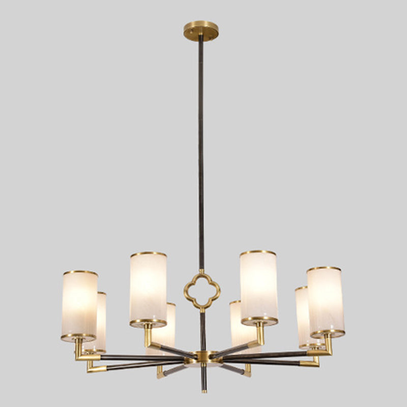 Luces colgantes colgantes de cilindros modernos de vidrio colgante moderno