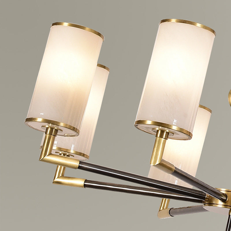 Luces colgantes colgantes de cilindros modernos de vidrio colgante moderno