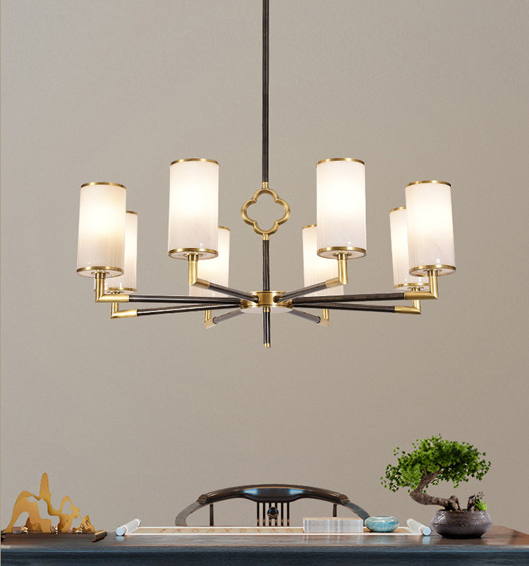 Luces colgantes colgantes de cilindros modernos de vidrio colgante moderno